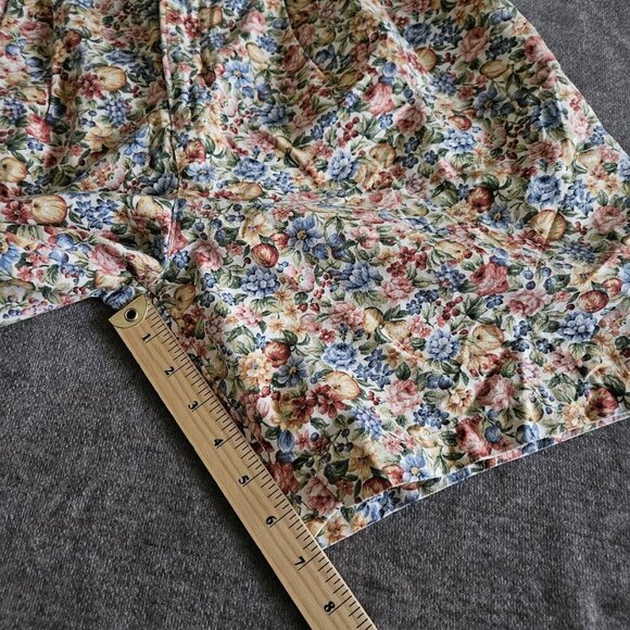 Willowbend Shorts Womens 12 Floral Cotton Twill Pockets Retro Boho USA Made Vtg - Picture 7 of 15